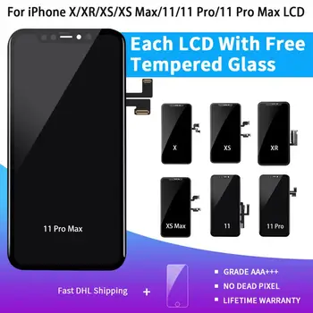 10 Piece Fast Shipping Replacement Touch Digitizer Assembly Grade AAA+ Display LCD For iPhone X XR XS 11Pro Max Screen
10 Piece Fast Shipping Replacement Touch Digitizer Assembly Grade AAA+ Display LCD For iPhone X XR XS 11Pro Max Screen