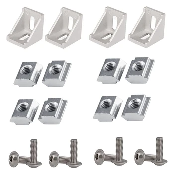 100Pcs 2020 Series Aluminum Profile Connector Set for 6mm Slot Aluminum Profile Accessories
100Pcs 2020 Series Aluminum Profile Connector Set for 6mm Slot Aluminum Profile Accessories