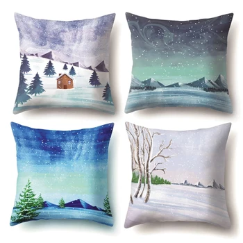 Winter Snow Scene Pillow Cover Cushion Covers Living Room Home Decoration Pillow Case Sofa Square Pillowcase
Winter Snow Scene Pillow Cover Cushion Covers Living Room Home Decoration Pillow Case Sofa Square Pillowcase