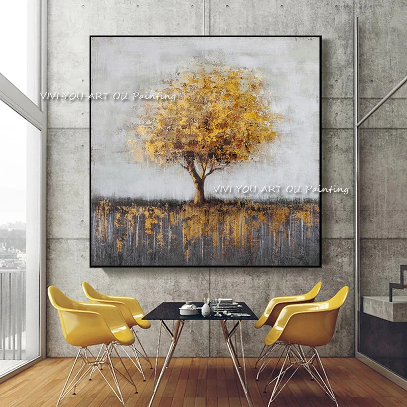New 100% Handmade Large Modern Canvas Art Knife Golden Tree Oil Painting For Home Living Room Hotel Decoration Wall Art Picture
New 100% Handmade Large Modern Canvas Art Knife Golden Tree Oil Painting For Home Living Room Hotel Decoration Wall Art Picture