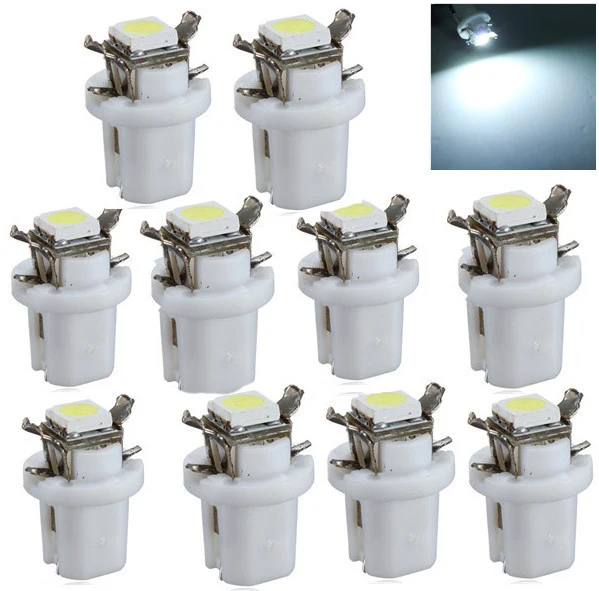 Car T5 B8.5D 5050 1SMD LED Bulbs Dashboard Cluster Gauge Side Light Blue Green Red White Yellow Pink
Car T5 B8.5D 5050 1SMD LED Bulbs Dashboard Cluster Gauge Side Light Blue Green Red White Yellow Pink