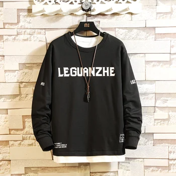 CYXZFTROFL 2019 Autumn Winter Loose Men Pullover Sweatshirt Hoodies New Fashion Hooded Fake two pieces Plus Size Tracksuits
CYXZFTROFL 2019 Autumn Winter Loose Men Pullover Sweatshirt Hoodies New Fashion Hooded Fake two pieces Plus Size Tracksuits