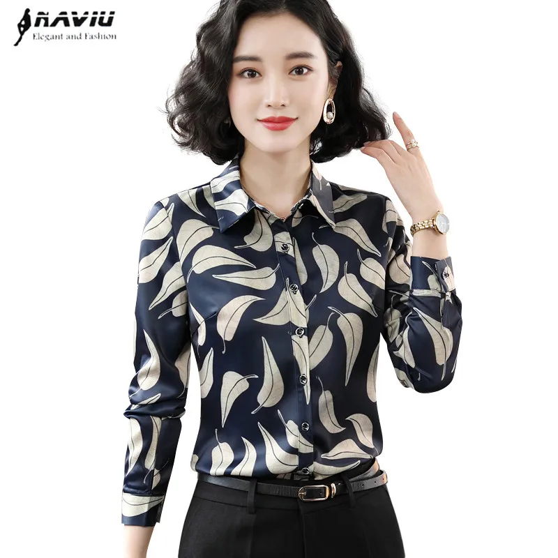 2019 Autumn New print shirt women temperament slim long sleeve chiffon blouses office ladies formal bottoming work tops
2019 Autumn New print shirt women temperament slim long sleeve chiffon blouses office ladies formal bottoming work tops