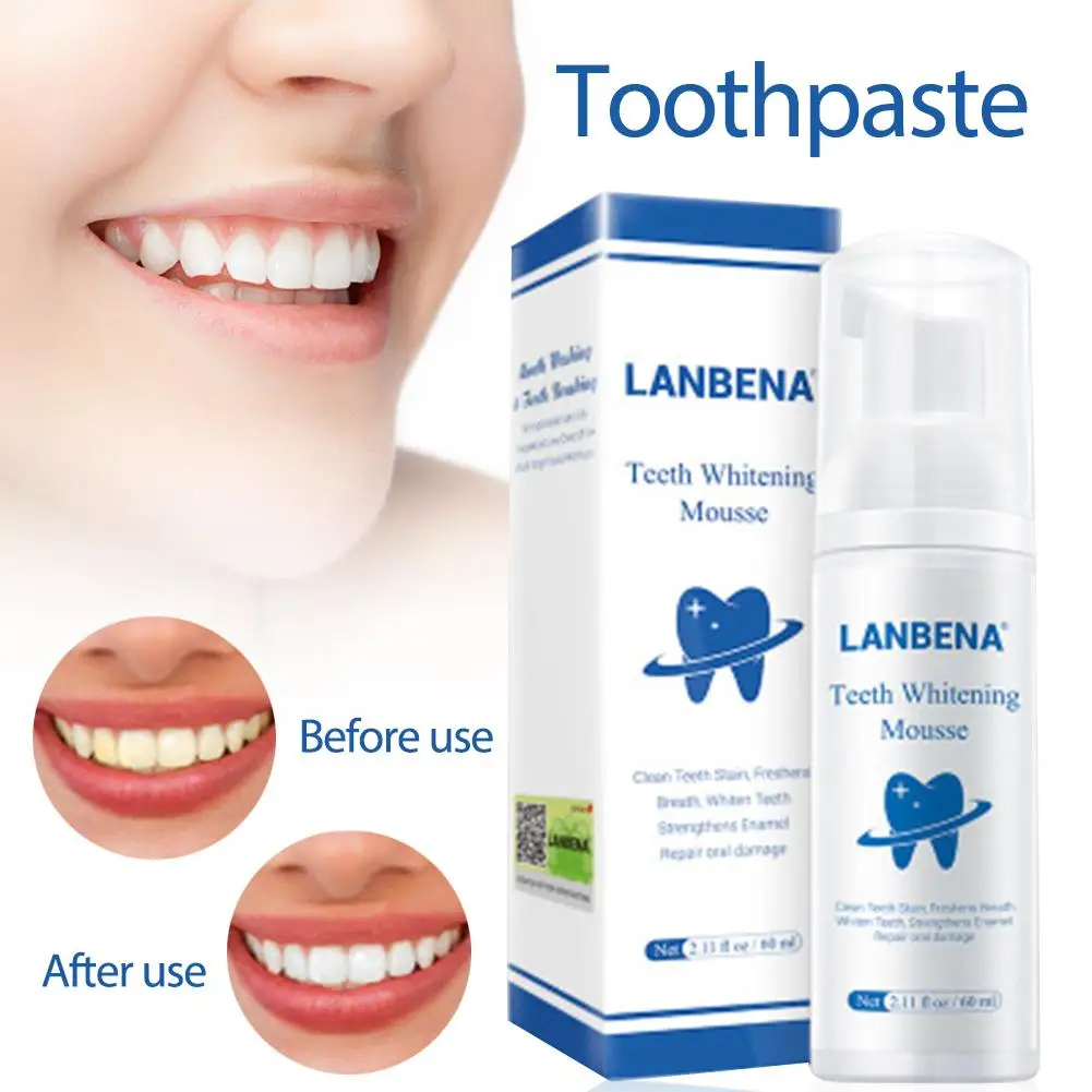 Teeth Whitening Teeth Mousse Toothpaste Deep Cleansing Whitening Toothpaste Anti-Gum Toothpaste
Teeth Whitening Teeth Mousse Toothpaste Deep Cleansing Whitening Toothpaste Anti-Gum Toothpaste