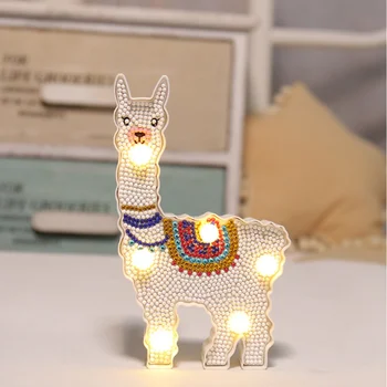 DIY Special Shaped Diamond Painting LED Cartoon Alpaca Christmas Tree Ornament Table Desk Night Lights for Kids Bedroom
DIY Special Shaped Diamond Painting LED Cartoon Alpaca Christmas Tree Ornament Table Desk Night Lights for Kids Bedroom