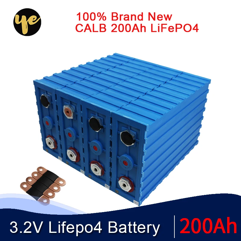 Новый бренд 16 шт. 3 2 V CALB 200Ah LiFePO4 Батарея SE200 литий железо phosphate12V 48V 24V400AH пакеты
