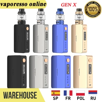 Original Vaporesso GEN X Kit With 220W Outpute Box Mod & 8ml NRG-S Tank & CNC Machining Craftsmanship E-cig Vape Kit vs Drag X