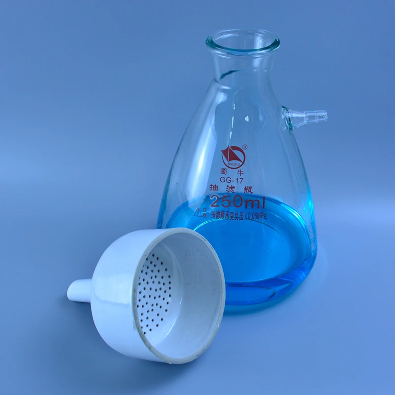 250ml suction flask+80mm buchner funnel,Filtration Buchner Funnel Kit,With Heavy Wall Glass Flask,Laboratory Chemistry
250ml suction flask+80mm buchner funnel,Filtration Buchner Funnel Kit,With Heavy Wall Glass Flask,Laboratory Chemistry