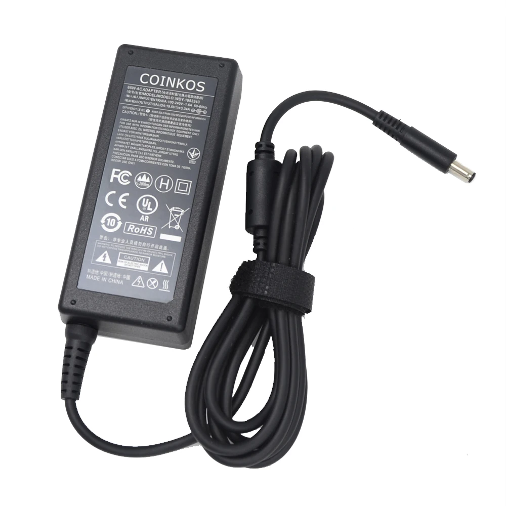 Laptop Charger for DELL Inspiron 15 5000 Series 19.5V 3.34A 65W AC Power Adapter 074VT4 74VT4 6TFFF Battery Chargers with cable
Laptop Charger for DELL Inspiron 15 5000 Series 19.5V 3.34A 65W AC Power Adapter 074VT4 74VT4 6TFFF Battery Chargers with cable