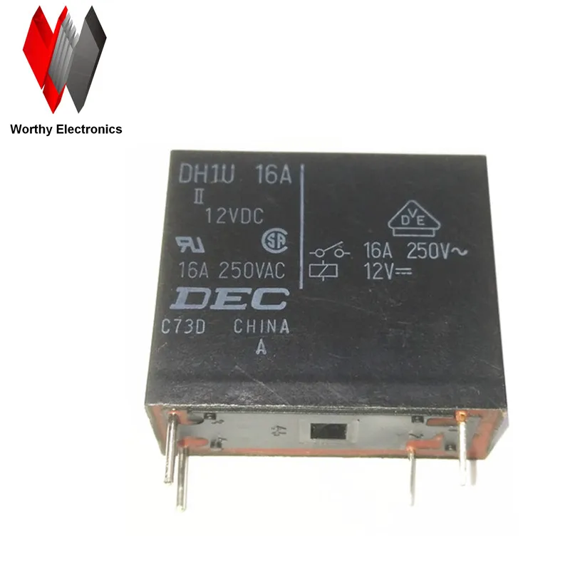 

Free shiping wholesale 10pcs/lot relay DH1U-12VDC 16A