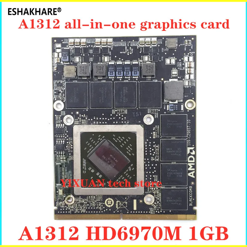 

Видеокарта HD 6970M HD6970 HD6970M 1 ГБ 1G VGA для Apple Imac 27 дюймов MID 2011 Radeon A1312 661-5969 109-C29657-10 216-0811000