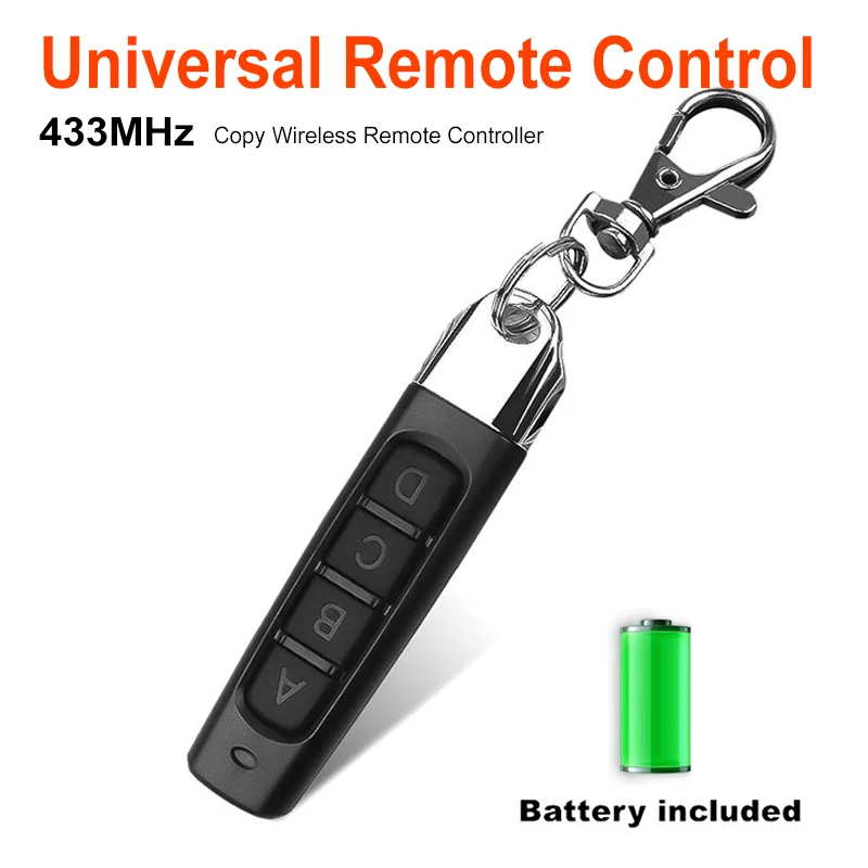 433MHz Cloning Remote Control Electric Copy Controller Mini Wireless Transmitter Switch 4 buttons Garage Gate Door Key
433MHz Cloning Remote Control Electric Copy Controller Mini Wireless Transmitter Switch 4 buttons Garage Gate Door Key