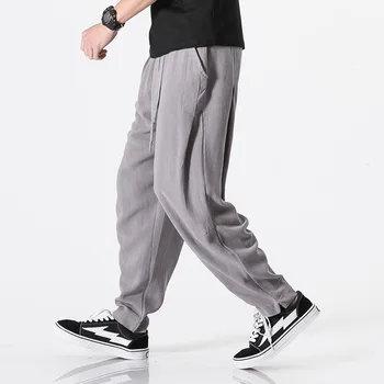 Cotton Linen Harem Pants Men Trousers New Casual Pants Men Jogger Pants Male Trousers Chinese Traditional Cloths Belts Plus Size
Cotton Linen Harem Pants Men Trousers New Casual Pants Men Jogger Pants Male Trousers Chinese Traditional Cloths Belts Plus Size