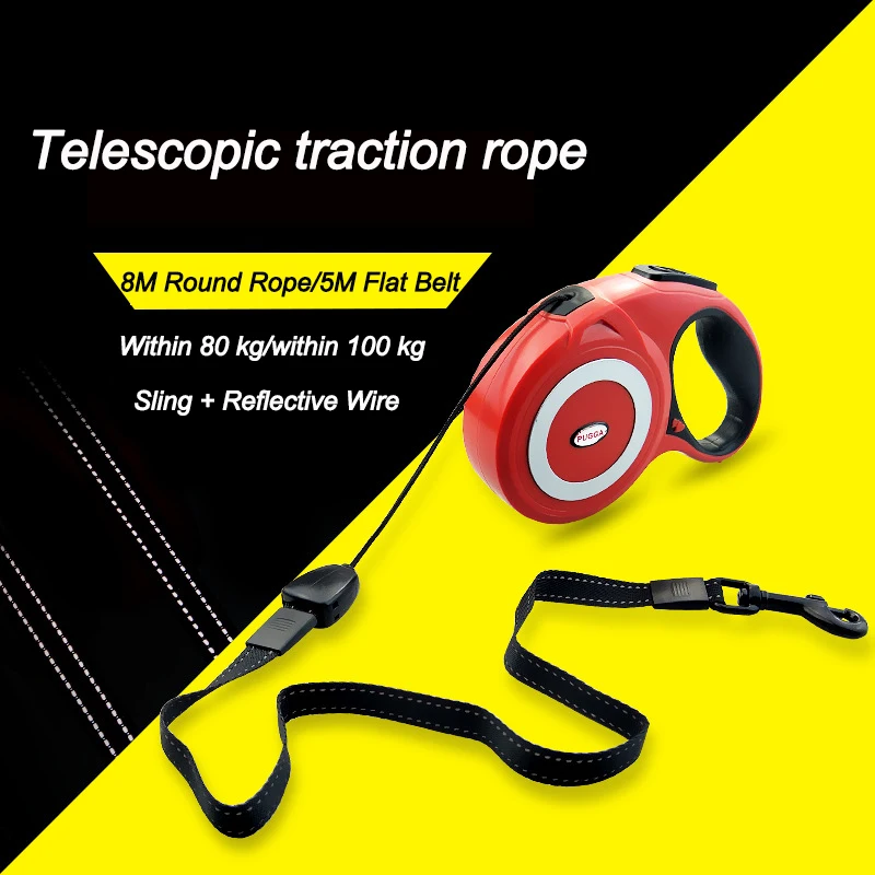 5M8M50KG Pet Dog Retractable Leash Durable Nylon Automatic Reflective Dog Leash Walking Running Extending Lead Rope For Big Dogs
5M8M50KG Pet Dog Retractable Leash Durable Nylon Automatic Reflective Dog Leash Walking Running Extending Lead Rope For Big Dogs