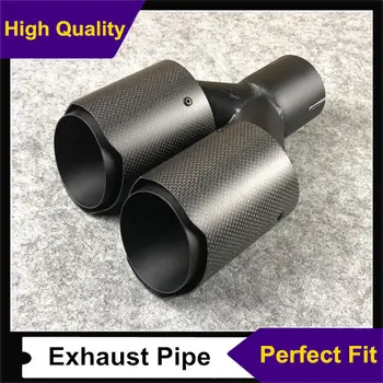 Universal 2.5'' INLET 3.5'' OUTLET Double Matte Carbon Fiber Exhaust Muffler Pipe End Tips For B-MW B-ENZ
Universal 2.5'' INLET 3.5'' OUTLET Double Matte Carbon Fiber Exhaust Muffler Pipe End Tips For B-MW B-ENZ