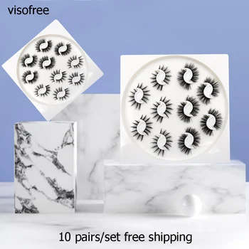 10 pairs visofree 15-20mm Natural 3D eyelashes set False Eyelashes Faux Mink Lashes Fake Lashes Makeup faux cils lashes pack
10 pairs visofree 15-20mm Natural 3D eyelashes set False Eyelashes Faux Mink Lashes Fake Lashes Makeup faux cils lashes pack