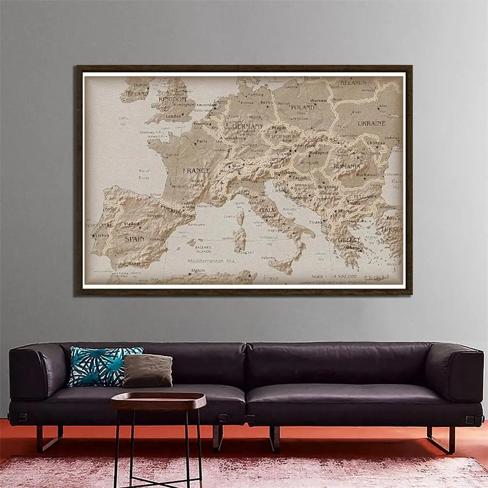 Simple Europe Non-woven Map 150x100cm School Student Map For Education And Beginner
Simple Europe Non-woven Map 150x100cm School Student Map For Education And Beginner