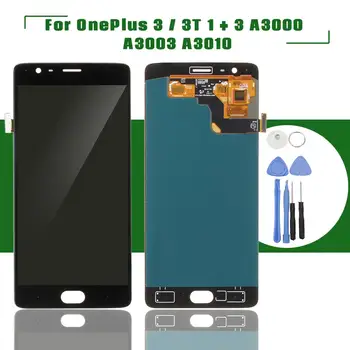OLED Black LCD Display+Touch Phone Screen Digitizer Assembly Replacement With Tools For One Plus 3T
OLED Black LCD Display+Touch Phone Screen Digitizer Assembly Replacement With Tools For One Plus 3T