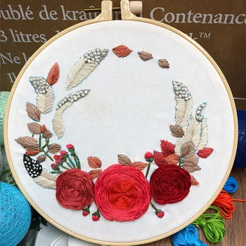 3D Wreath Needlework Embroidery kit Starter Cloth Thread Kit Embroidery Adults And Child Beginner DIY Letter Cross-stitch Crafts
3D Wreath Needlework Embroidery kit Starter Cloth Thread Kit Embroidery Adults And Child Beginner DIY Letter Cross-stitch Crafts