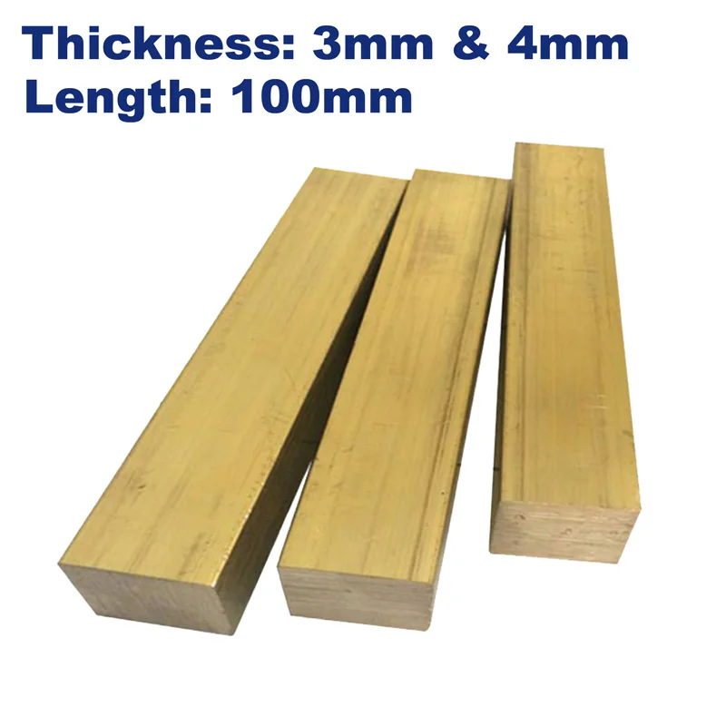 brass square bars thickness 3mm/4mm length 100mm
brass square bars thickness 3mm/4mm length 100mm