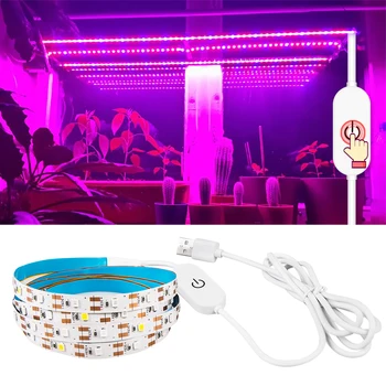 5V Dimmable USB LED Phyto Lamp Grow Strip Light 1m 2m 3 Colors Full Spectrum 2835 Diode Growing Lamp For Plants Grow Tent Box
5V Dimmable USB LED Phyto Lamp Grow Strip Light 1m 2m 3 Colors Full Spectrum 2835 Diode Growing Lamp For Plants Grow Tent Box
