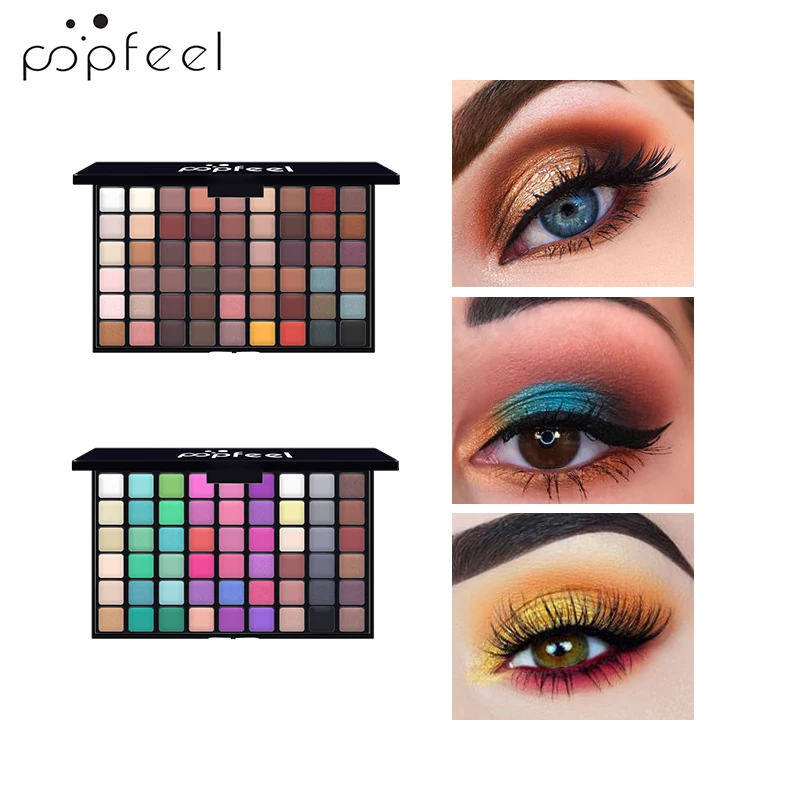 POPFEEL 54 Color Shining Eyeshadow Palette Glitter Waterproof Smoky Eyeshadow Matte Long-lasting Eye Shadow Eyes Make Up Pigment
POPFEEL 54 Color Shining Eyeshadow Palette Glitter Waterproof Smoky Eyeshadow Matte Long-lasting Eye Shadow Eyes Make Up Pigment