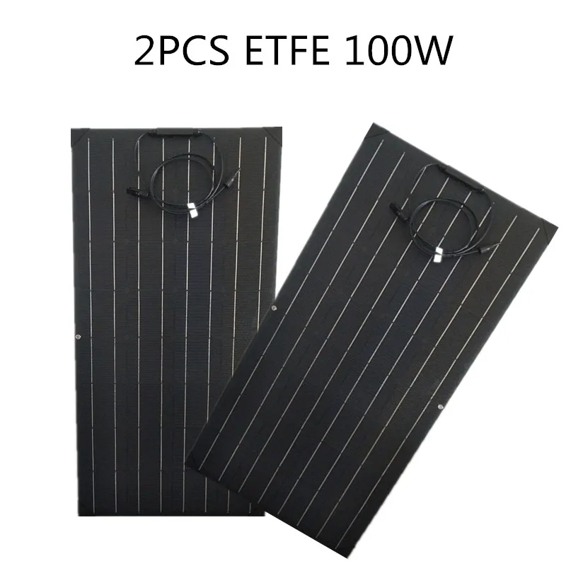 Semi Flexible ETFE 100W Waterproof Sunpower Solar Panel flexible solar panel 200w panel solar equal 2pcs of 100w
Semi Flexible ETFE 100W Waterproof Sunpower Solar Panel flexible solar panel 200w panel solar equal 2pcs of 100w