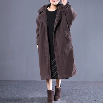 Vintage Coat Autumn Winter Oversized Parka Long Cotton Liner Women Jacket Manteau Femme 7709 YY1552 
Vintage Coat Autumn Winter Oversized Parka Long Cotton Liner Women Jacket Manteau Femme 7709 YY1552