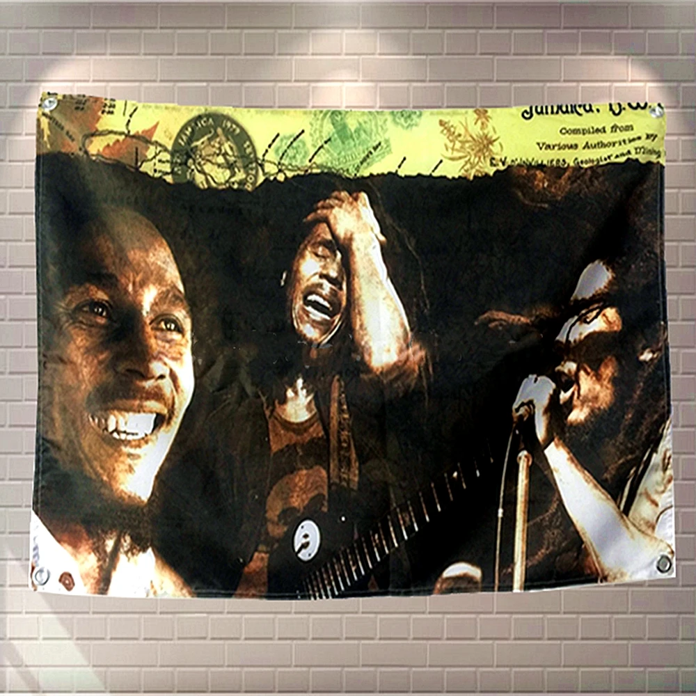 

Rock Band Hip Hop Heavy Metal Regga Poster Bedroom Bar Cafe Home Decor Wall Art Hanging Flag Banner Tapestry Cloth Printing