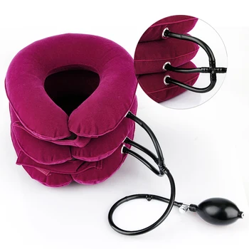 3 Layers Neck Traction Full Velvet Massage Cervical Vertebra Stretching Inflatable Collar Pillow Neck Massager Neck Traction
3 Layers Neck Traction Full Velvet Massage Cervical Vertebra Stretching Inflatable Collar Pillow Neck Massager Neck Traction