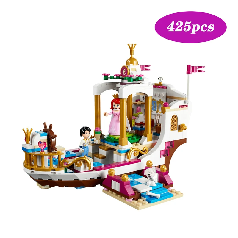 Compatible legoinglys friends Princess Ariel's Royal Celebration Boat Building Blocks Bricks Mermaid Ariel Figures Model Toys 
Compatible legoinglys friends Princess Ariel's Royal Celebration Boat Building Blocks Bricks Mermaid Ariel Figures Model Toys