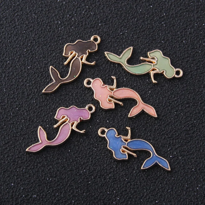 100pcs 30x12mm Enamel Mermaid Charms Animal Fish Pendant for Jewelry Making Bracelet Necklace Earring DIY Accessories Handmade
100pcs 30x12mm Enamel Mermaid Charms Animal Fish Pendant for Jewelry Making Bracelet Necklace Earring DIY Accessories Handmade