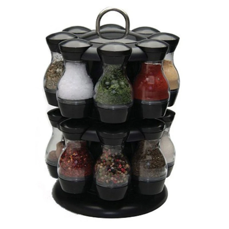 Spinning Countertop Herb Revolving Spice Rack Jars For Spices Organizer Sets Home Kitchen 2020 | Дом и сад
