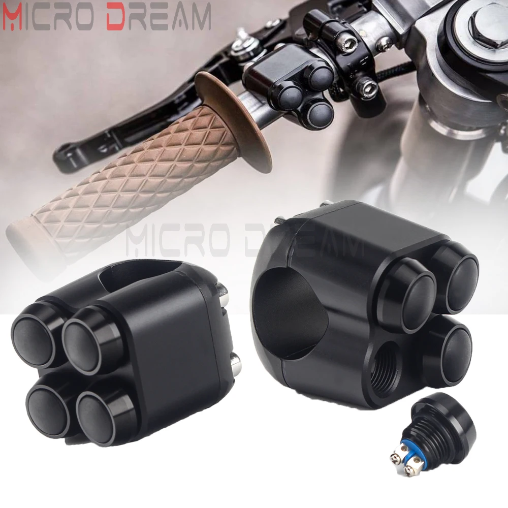 22mm 25mm Custom Motorcycle Handlebar Switches Slim Push Button For Harley Chopper Scrambler Cafe Racer Vintage Triple Switch
22mm 25mm Custom Motorcycle Handlebar Switches Slim Push Button For Harley Chopper Scrambler Cafe Racer Vintage Triple Switch