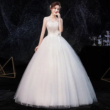 Feerijt 2020 New Beautiful Lace Applique Cheap Simple Wedding Dress Plus Size Lace Up Slim Princess Gown Vestidos De Novia
Feerijt 2020 New Beautiful Lace Applique Cheap Simple Wedding Dress Plus Size Lace Up Slim Princess Gown Vestidos De Novia