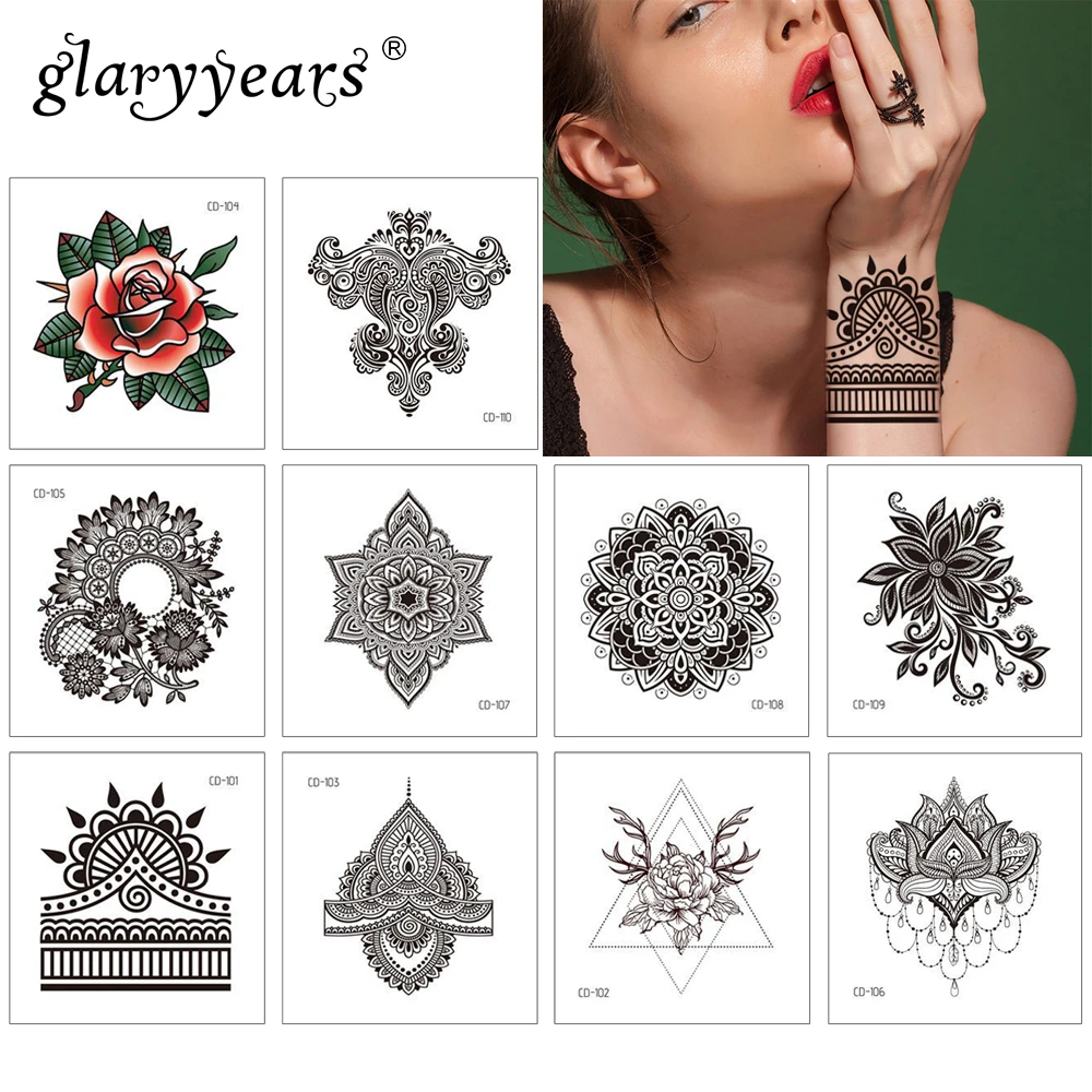 glaryyears 1 Sheet CD Series Temporary Tattoo Sticker Hot Fake Flash Waterproof Female Hand Fashion Small Body Art Good Quality
glaryyears 1 Sheet CD Series Temporary Tattoo Sticker Hot Fake Flash Waterproof Female Hand Fashion Small Body Art Good Quality