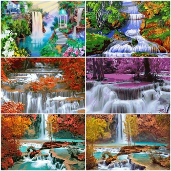 HUACAN Picture By Numbers Waterfall Scenery DIY Painting By Number Landscape Kits Drawing Canvas HandPainted Home Decor
HUACAN Picture By Numbers Waterfall Scenery DIY Painting By Number Landscape Kits Drawing Canvas HandPainted Home Decor