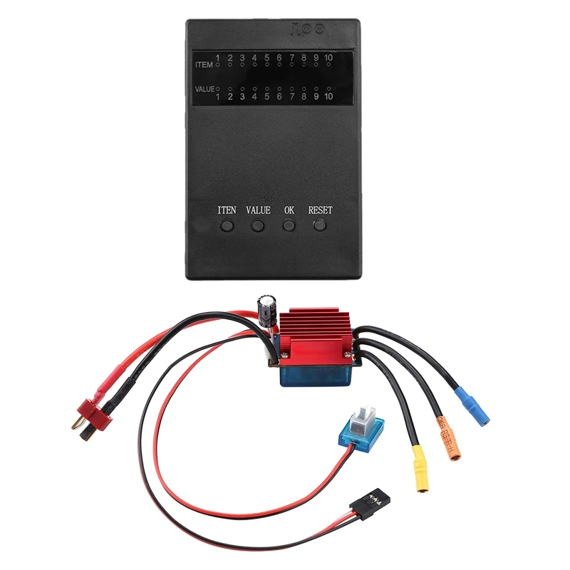 Brushless 35A ESC Electronical Speed Controller 2S-3S Dustproof with programm card for 1/16 1/18 RC Car Off Road Truck
Brushless 35A ESC Electronical Speed Controller 2S-3S Dustproof with programm card for 1/16 1/18 RC Car Off Road Truck