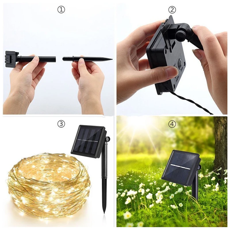 Solar 100/200LED light copper string light with light chain fairy garland outdoor waterproof light backyard home decoration
Solar 100/200LED light copper string light with light chain fairy garland outdoor waterproof light backyard home decoration