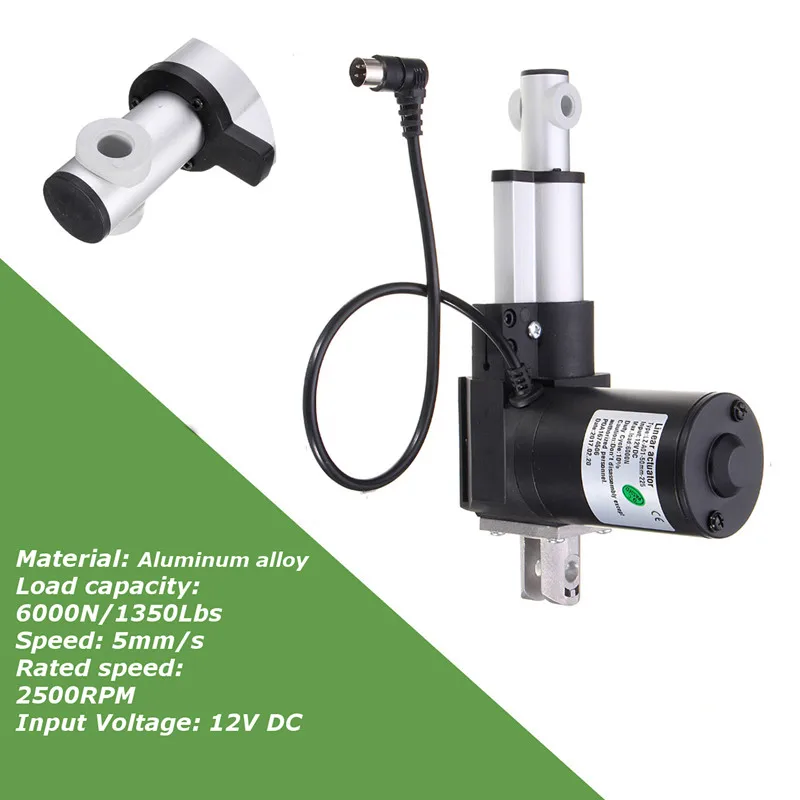 DC 12V 6000N Linear Actuator Motor Adjustable Actuator Stroke Controller Opener 50/100mm Electric Motor Linear
DC 12V 6000N Linear Actuator Motor Adjustable Actuator Stroke Controller Opener 50/100mm Electric Motor Linear