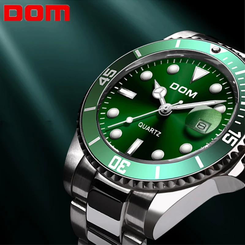 Men's Wristwatch Clock Green/Black Water Ghost Series Men's Waterproof Watches Quartz Watch For Men Luxury Casual Brand DOM 2019
Men's Wristwatch Clock Green/Black Water Ghost Series Men's Waterproof Watches Quartz Watch For Men Luxury Casual Brand DOM 2019