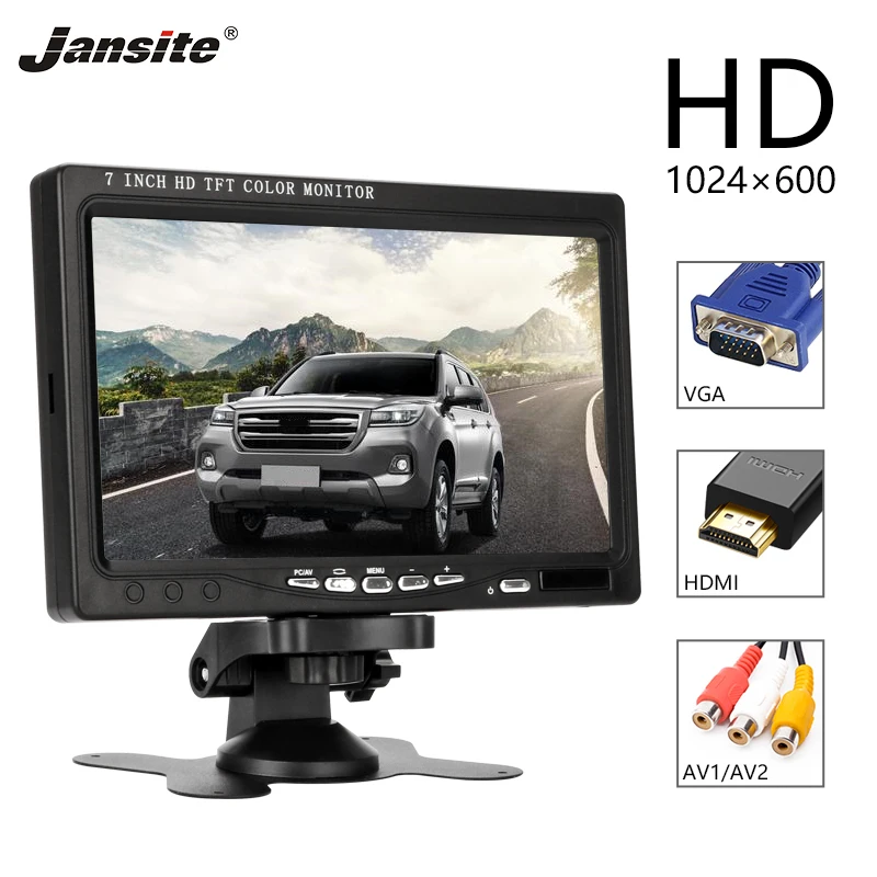 Jansite 7 inch LCD HD Car Monitor Rear View Camera HDMI/VGA/AV/ 2 Channel Video Input Security Monitor DVD player Waterproof
Jansite 7 inch LCD HD Car Monitor Rear View Camera HDMI/VGA/AV/ 2 Channel Video Input Security Monitor DVD player Waterproof