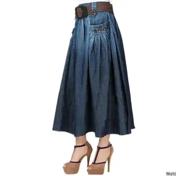 New Free shipping year fashion summer denim wild with loose casual jeans skirt elasticated waist long skirt belt women
New Free shipping year fashion summer denim wild with loose casual jeans skirt elasticated waist long skirt belt women