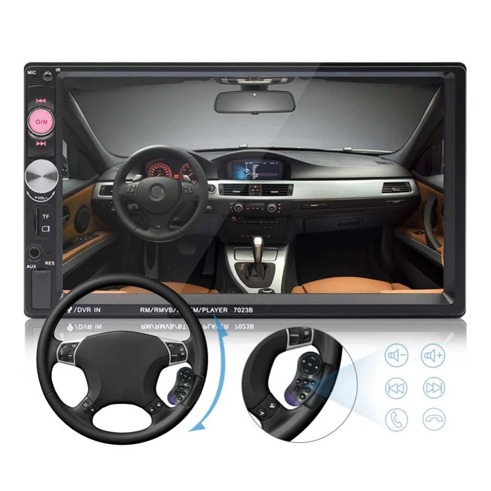Auto Music Player Mirror Link Car Radio Stereo Multimedia Touch Screen MP5 Player Bluetooth USB Autoradio FM Audio Rear Camera
Auto Music Player Mirror Link Car Radio Stereo Multimedia Touch Screen MP5 Player Bluetooth USB Autoradio FM Audio Rear Camera