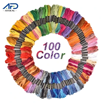 50/100 Colors Cross Stitch Threads Colorful Polyester Embroidery Thread Floss Sewing Skein Kit DIY Sewing Craft Accessories
50/100 Colors Cross Stitch Threads Colorful Polyester Embroidery Thread Floss Sewing Skein Kit DIY Sewing Craft Accessories