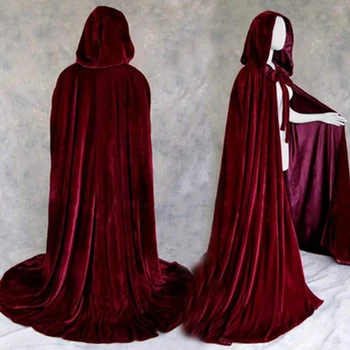 Halloween Costumes for Women Men Fancy Cloak Velvet Hooded Adult Witch Long Purple Green Red Black Halloween Cloaks Hood Capes
Halloween Costumes for Women Men Fancy Cloak Velvet Hooded Adult Witch Long Purple Green Red Black Halloween Cloaks Hood Capes