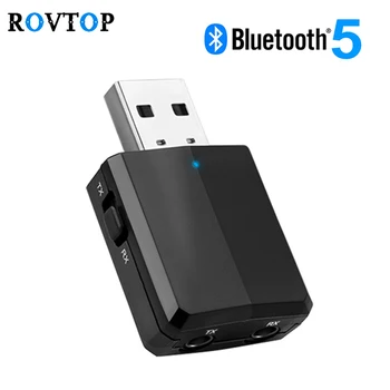 Rovtop USB Bluetooth 5.0 Transmitter Receiver Dongle 3 in 1 EDR Stereo Wireless Audio Adapter for Car Headphones PC TV Home Z45
Rovtop USB Bluetooth 5.0 Transmitter Receiver Dongle 3 in 1 EDR Stereo Wireless Audio Adapter for Car Headphones PC TV Home Z45