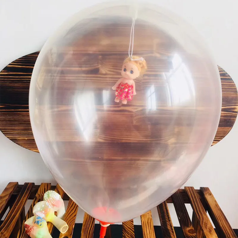A pack Doll balloon toy Suspension effect modeling design Silicone soft material 3 balls in a pack Holiday wedding party supplie 
A pack Doll balloon toy Suspension effect modeling design Silicone soft material 3 balls in a pack Holiday wedding party supplie