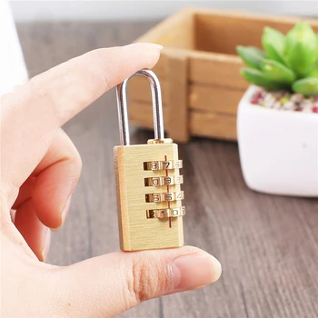 New Hot Selling Mini Copper 4 Digits Number Password Code Lock Combination Padlock Resettable For Travelling Bag Door Code Lock
New Hot Selling Mini Copper 4 Digits Number Password Code Lock Combination Padlock Resettable For Travelling Bag Door Code Lock
