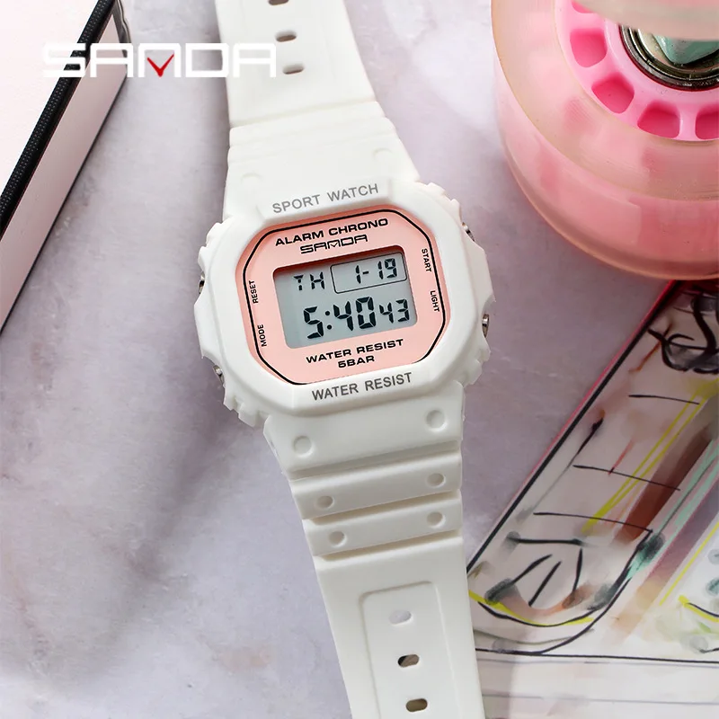 SANDA Top Brand Women Digital Watches LED Fashion Electronic Ladies Watch Waterproof Wristwatch Relogio Feminino Reloj Mujer
SANDA Top Brand Women Digital Watches LED Fashion Electronic Ladies Watch Waterproof Wristwatch Relogio Feminino Reloj Mujer